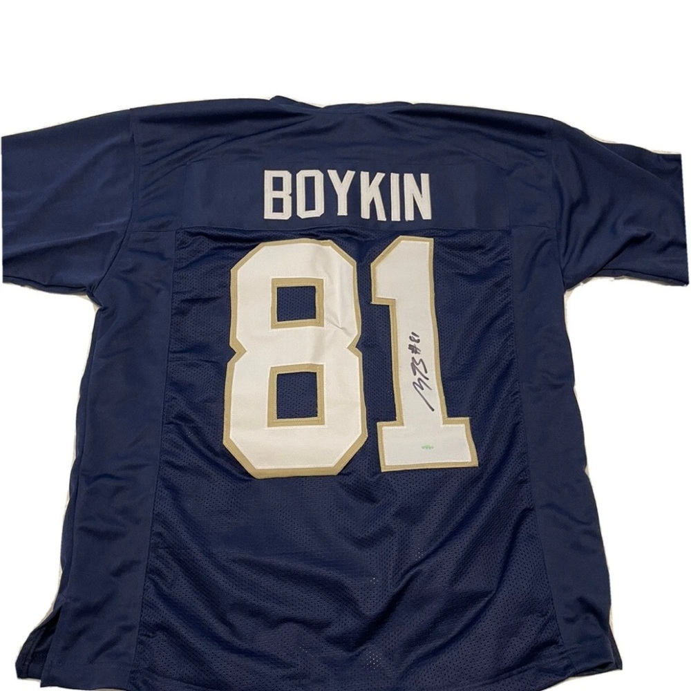 Blue Football Jersey with Number 81